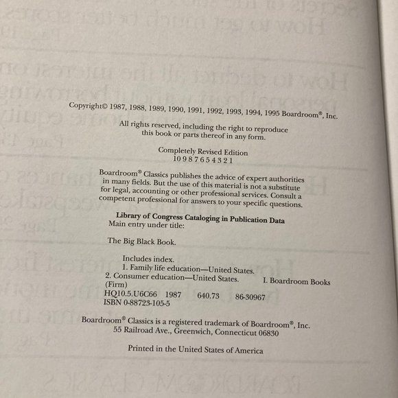 The Big Black Book (1995 Edition, Hardcover) - Picture 3 of 16